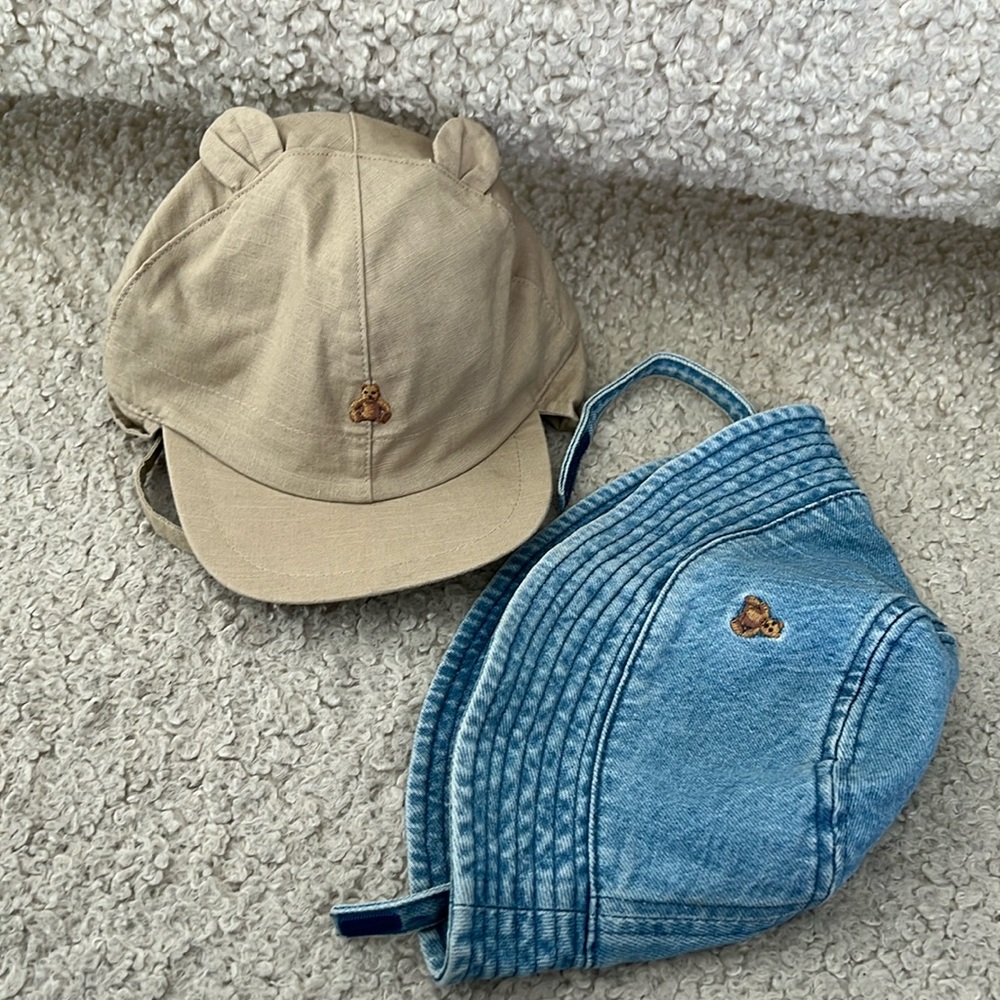 Baby Gap sun hat and bucket hat. Super cute :)